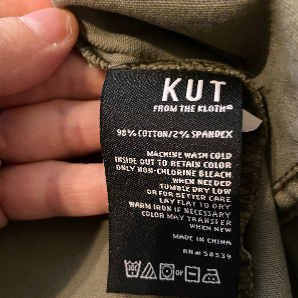 KUT FROM THE KLOTH Kara denim jacket-Camo, size XS - Picture 3 of 5